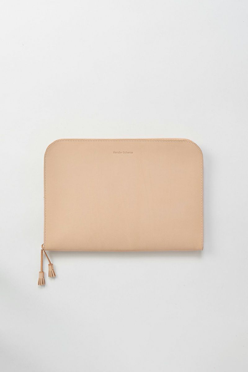 Hender Scheme(エンダースキーマ)ジップファイル zip file sc-rc-zpf クラッチバッグ タブレットケース A4 -1