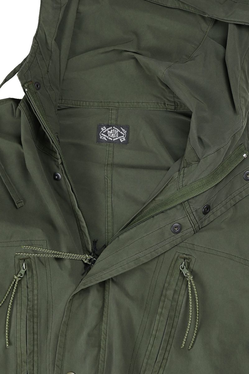 Porter Classic(ポータークラシック)スーパーナイロンストレッチコート SUPER NYLON STRETCH COAT  OLIVE PC-015-1591 -4