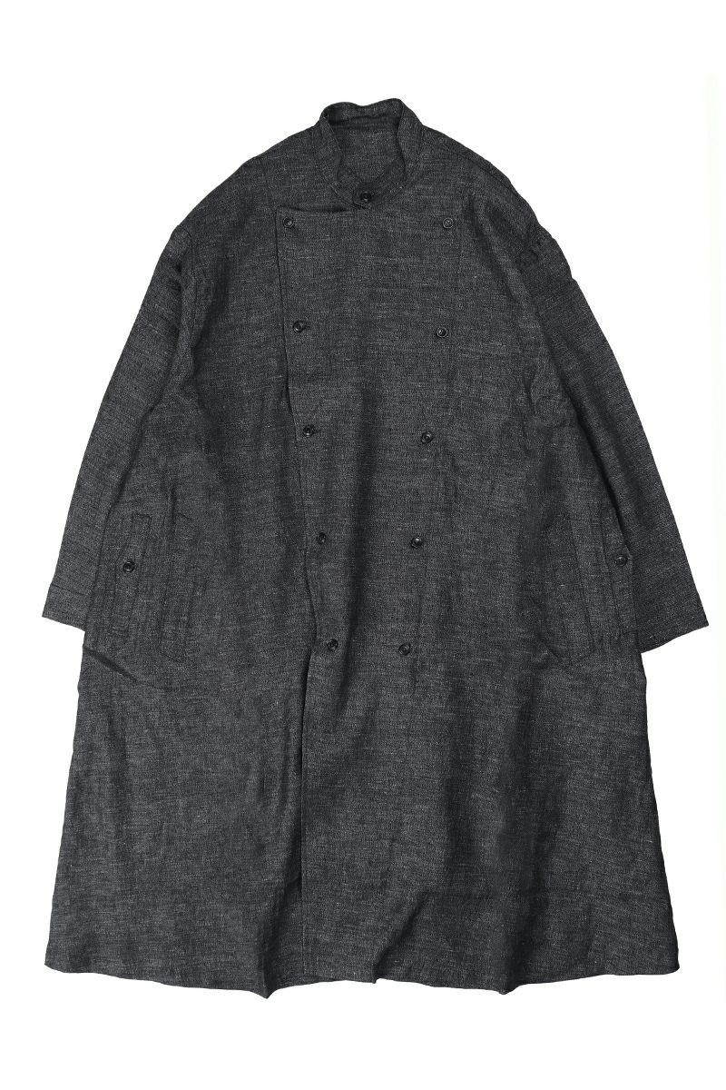 Porter Classic(ポータークラシック)ブレッソンリネンダブルコート“BRESSON” LINEN DOUBLE COAT GRAY PC-021-1512