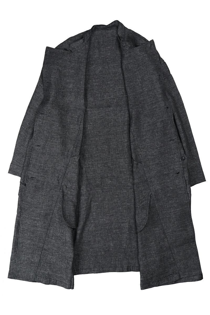 Porter Classic(ポータークラシック)ブレッソンリネンダブルコート“BRESSON” LINEN DOUBLE COAT GRAY PC-021-1512 -3