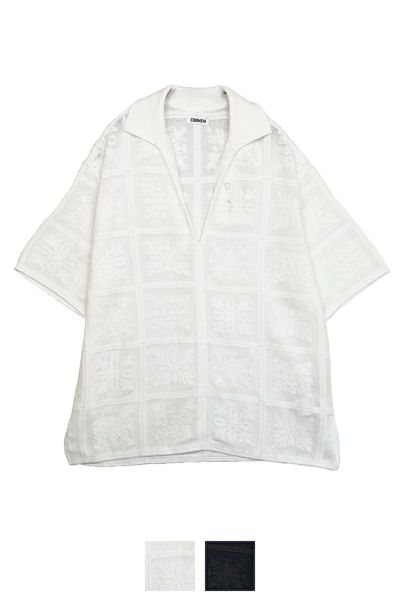 COOHEM(コーヘン)COOHEM(コーヘン) HAWAIIAN QUILT KNIT S/T ハワイアンキルト半袖ニットシャツ 11-222-022