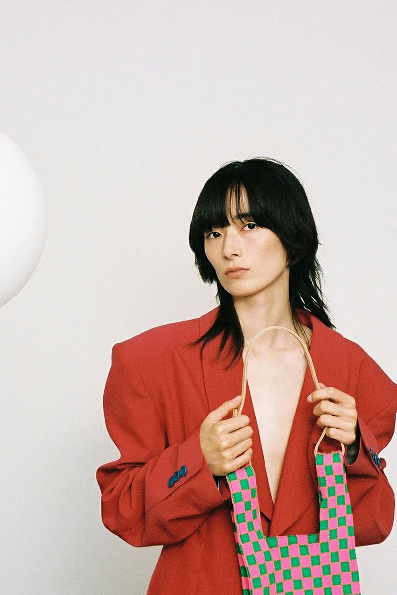 LASTFRAME(ラストフレーム)ストライプマーケットバッグ L21208 -11