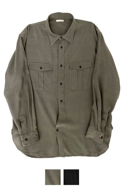 ULTERIOR(アルテリア)ULTERIOR(アルテリア) RAYON RIPSTOP MILITALY SHIRT レーヨンリップストップミリタリーシャツ ULSH23-FA87M