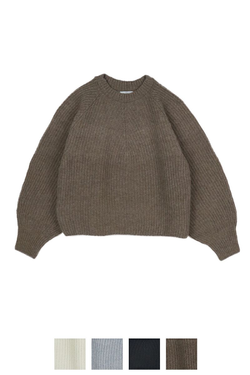 Audrey and John Wadホールガーメント クルーネック長袖プルオーバーニット H9700