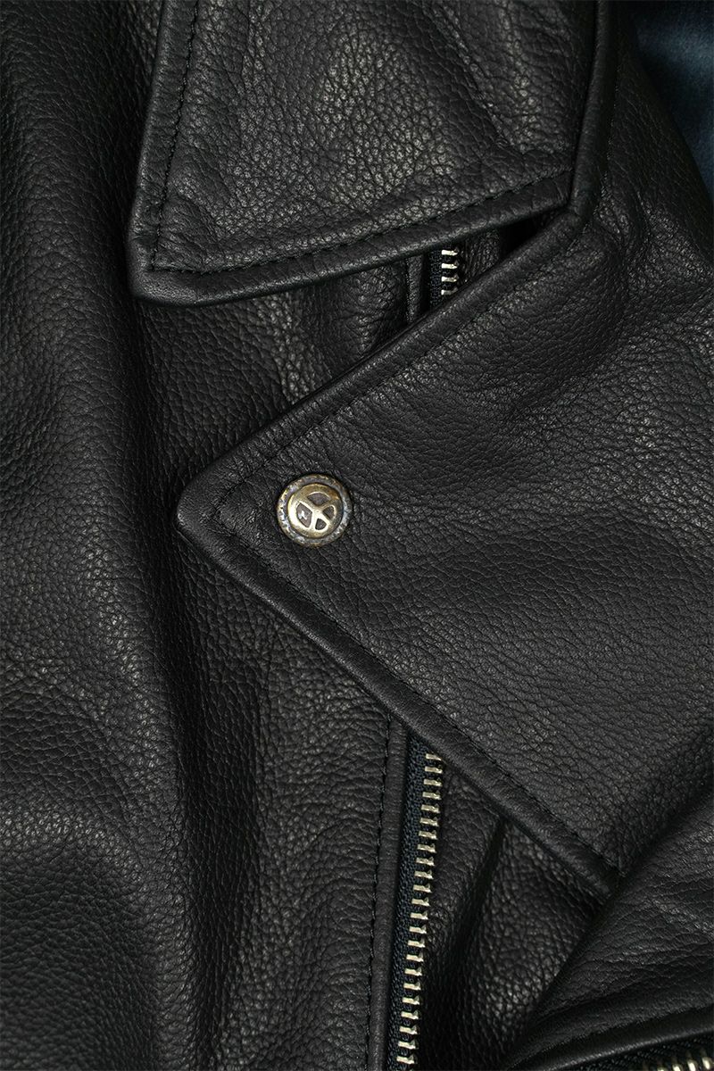 Porter Classic(ポータークラシック)ライダースジャケット ラブアンドピース シルバー PC RIDERS JACKET W/LOVE&PEACE SILVER PC-017-1962 -14