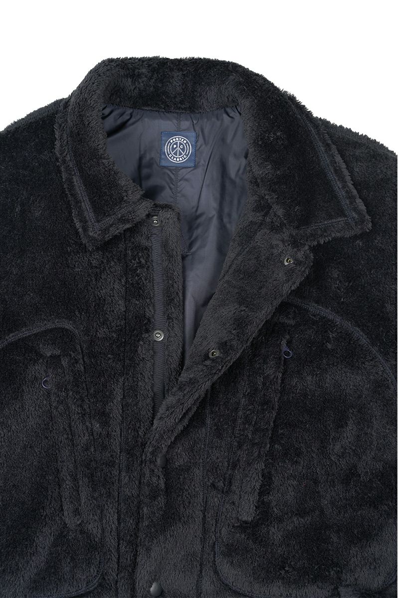 Porter Classic(ポータークラシック)ハイロフトフリースフレンチコート ポーラーテック HIGH LOFT FLEECE FRENCH COAT (POLARTEC) PC-022-2008 -4