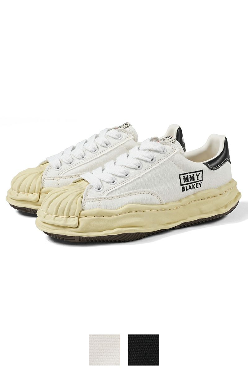 Maison MIHARA YASUHIRO(メゾン ミハラヤスヒロ)BLAKEY LOW/original vintage color sole canvas Low-Top sneaker ブレイキー ビンテージライクオリジナルソールキャンバスローカットスニーカー A09FW732