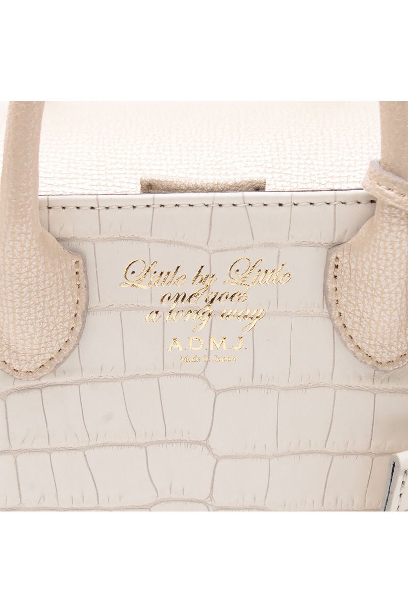 A.D.M.J.（エーディエムジェイ）クロコダイル型押し　マイクロミニトート 23SS01004 -4