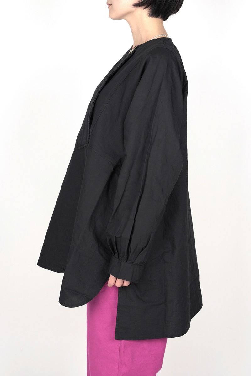 homspun(ホームスパン)コットンリネンマットプルオーバーブラウス 5705 -1