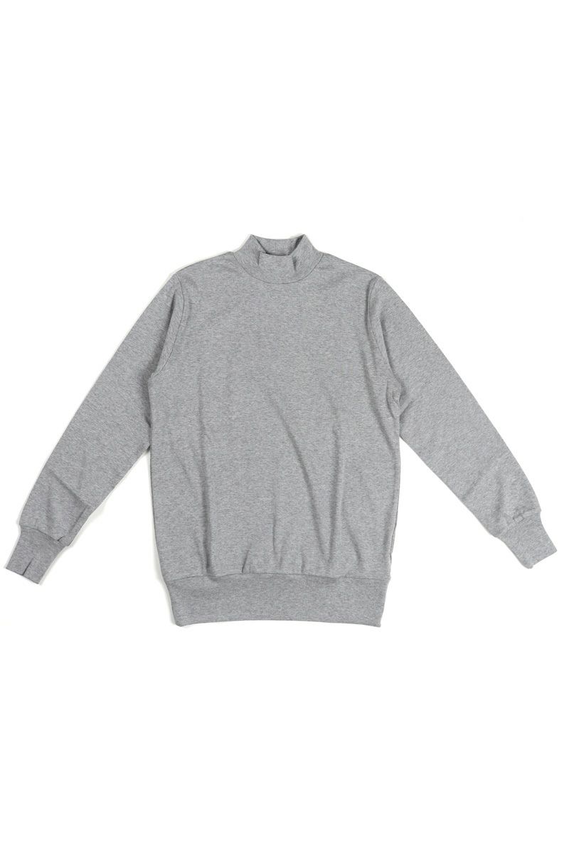 homspun(ホームスパン)30/1フライスハイネック長袖プルオーバー　モックネックプルオーバー 6359 -2