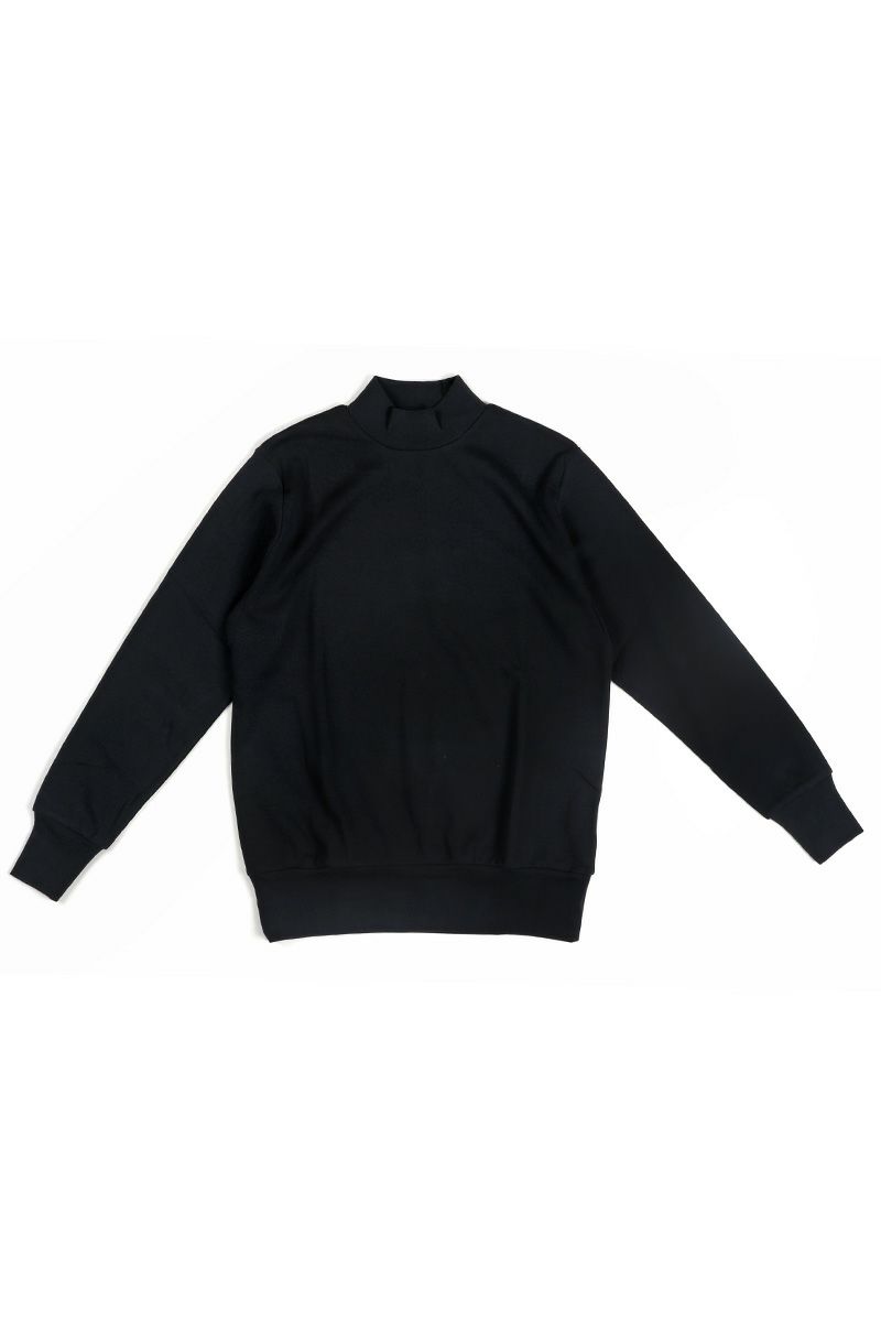 homspun(ホームスパン)30/1フライスハイネック長袖プルオーバー　モックネックプルオーバー 6359 -4