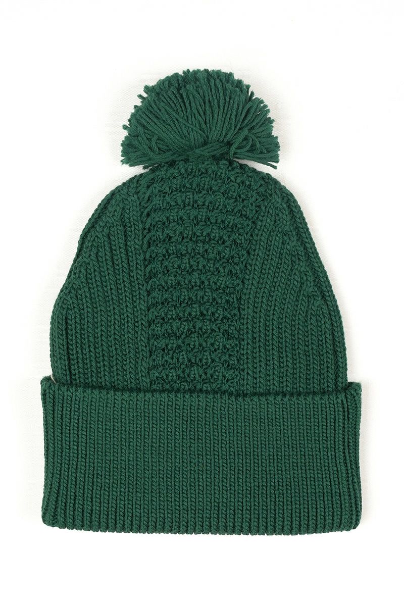 homspun(ホームスパン)ラム タック編みキャップ 222-7890 -1