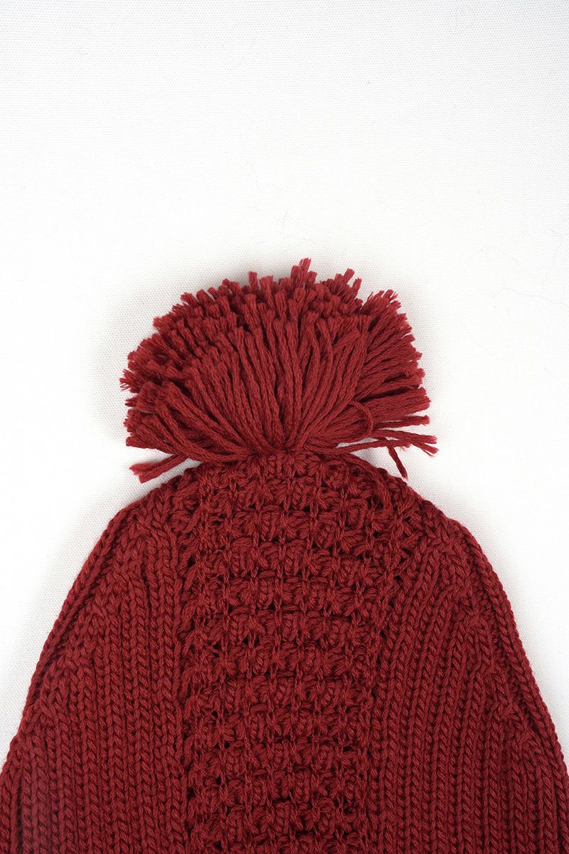 homspun(ホームスパン)ラム タック編みキャップ 222-7890 -3