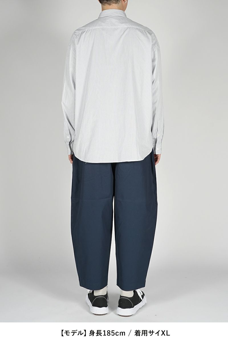 Porter Classic(ポータークラシック)ロールアップストライプシャツ ロゴブラック ROLL UP STRIPE SHIRT (ROLL UP LOGO BLACK) PC-016-2212 -7