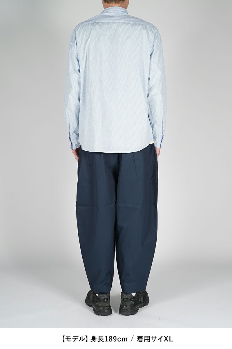 Porter Classic(ポータークラシック)ロールアップストライプシャツ ロゴブラック ROLL UP STRIPE SHIRT (ROLL UP LOGO BLACK) PC-016-2212 -9