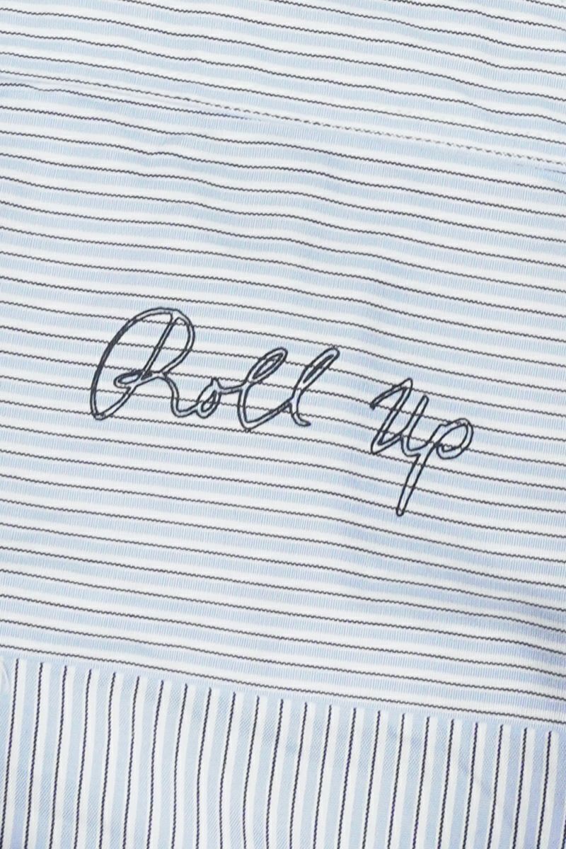 Porter Classic(ポータークラシック)ロールアップストライプシャツ ロゴブラック ROLL UP STRIPE SHIRT (ROLL UP LOGO BLACK) PC-016-2212 -15