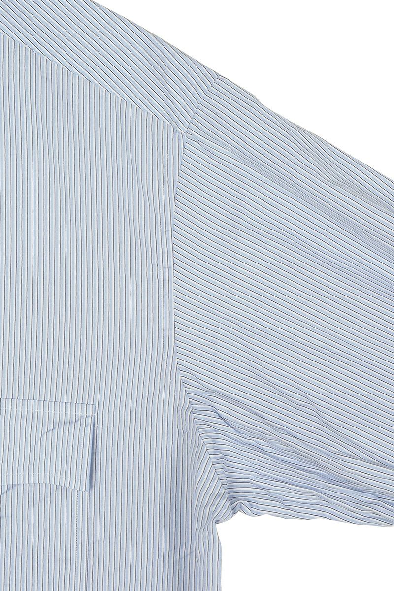 Porter Classic(ポータークラシック)ロールアップストライプシャツ ロゴブラック ROLL UP STRIPE SHIRT (ROLL UP LOGO BLACK) PC-016-2212 -19