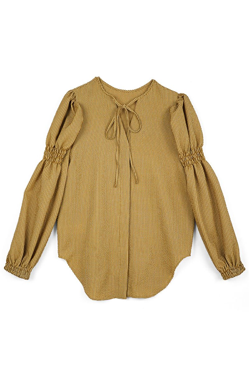 styling(スタイリング)シャーリングパフスリーブブラウス 16WFB231072 -2