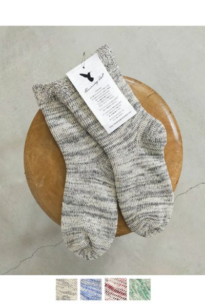 Hummingbird(ハミングバード)裏シルク二重編みパイルソックス　684401