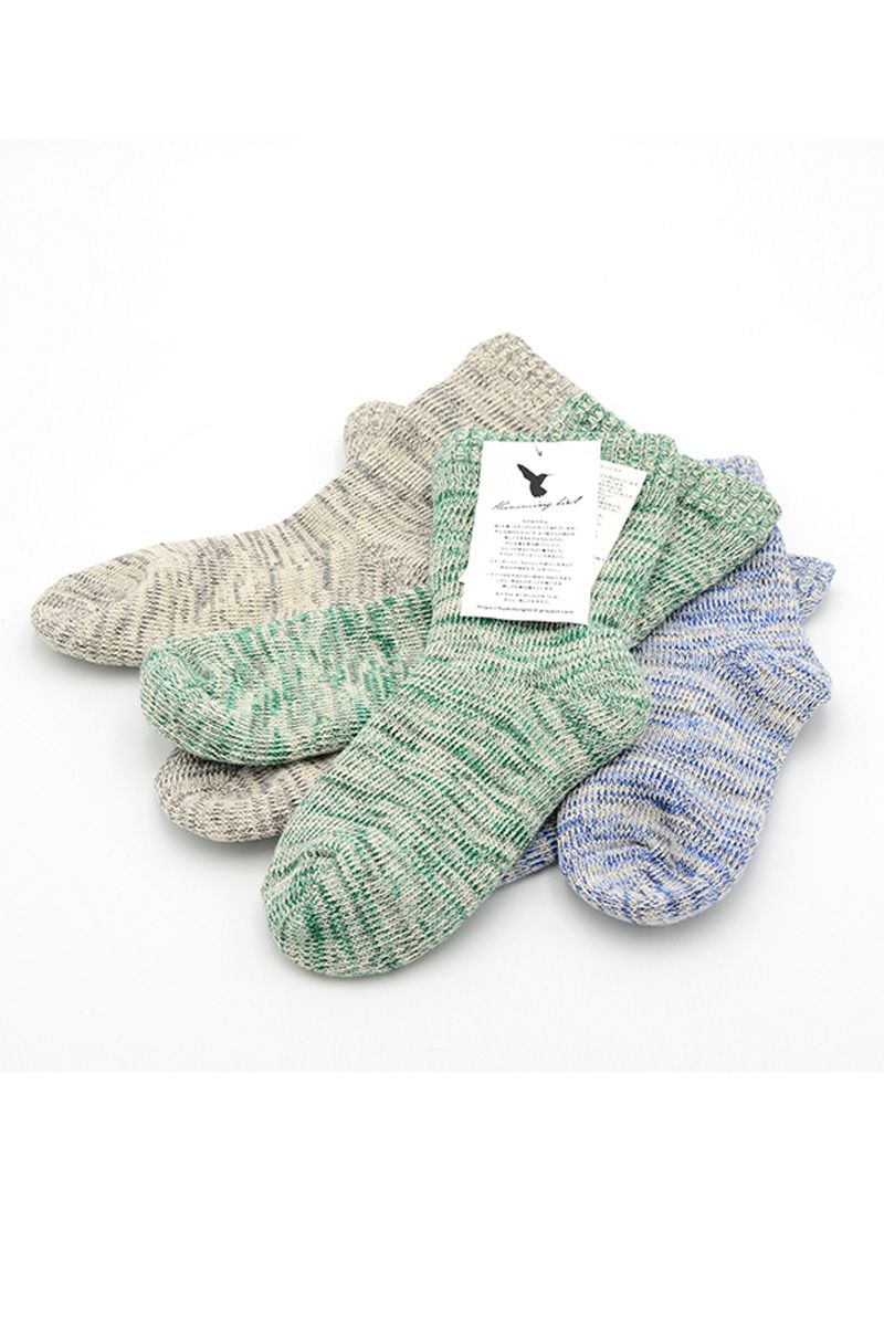 Hummingbird(ハミングバード)裏シルク二重編みパイルソックス　684401 -1