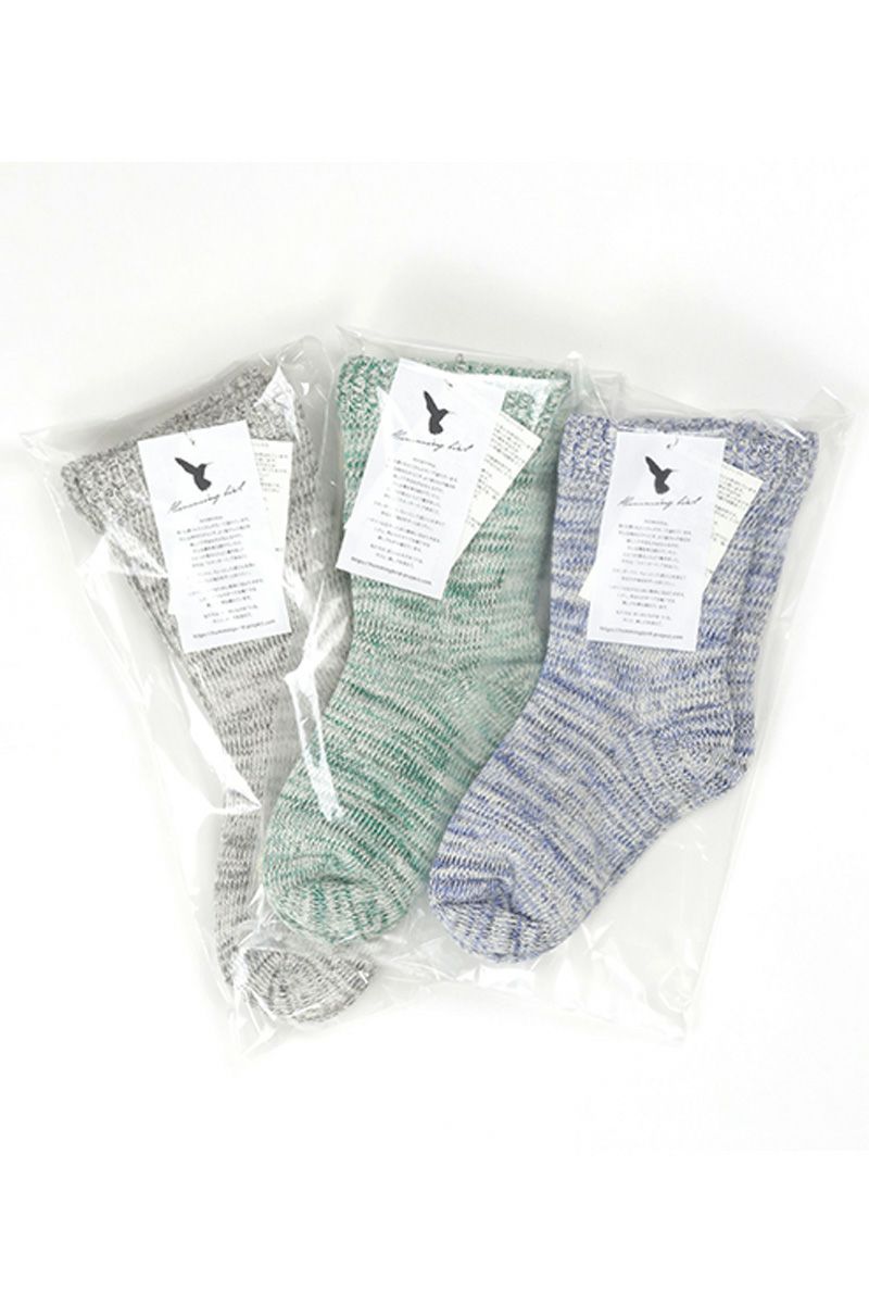 Hummingbird(ハミングバード)裏シルク二重編みパイルソックス　684401 -2