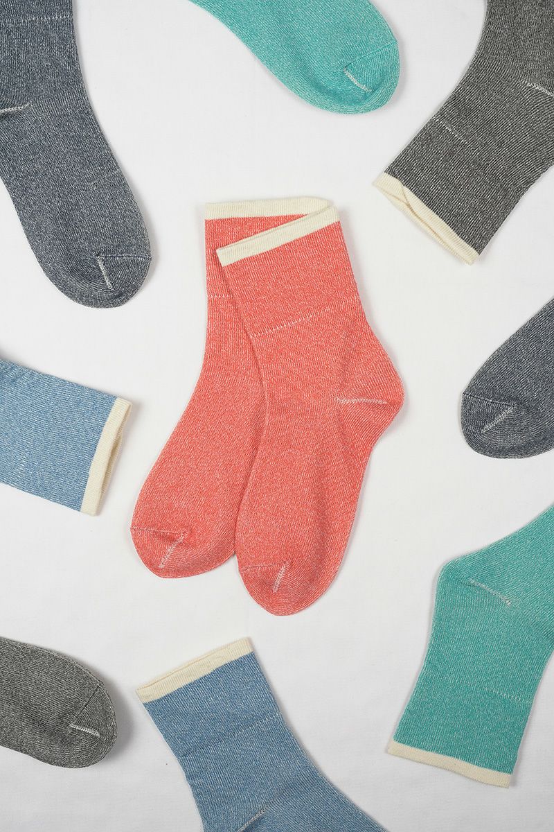 Hummingbird(ハミングバード)オーガニックコットンゴムなしソックス 621703