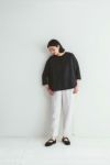 fog linen work フォグリネンワークNINA TOP BLACK ニナ トップ ブラック LWA524-17 -1