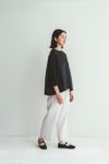 fog linen work フォグリネンワークNINA TOP BLACK ニナ トップ ブラック LWA524-17 -2