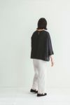 fog linen work フォグリネンワークNINA TOP BLACK ニナ トップ ブラック LWA524-17 -3