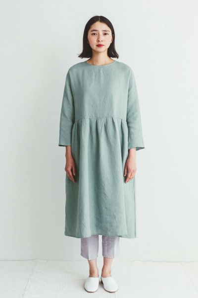 fog linen work フォグリネンワークロハワンピース　クレール LWA527-2425