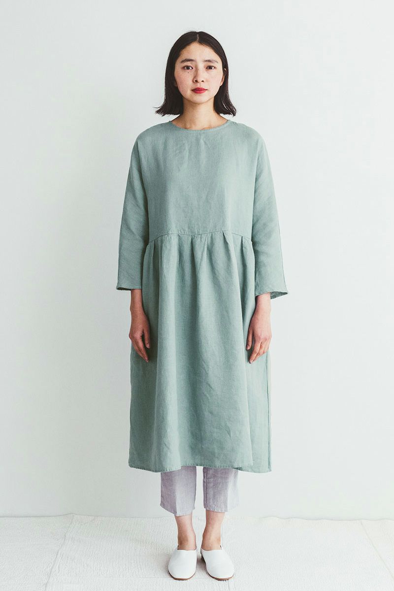 fog linen work フォグリネンワークロハワンピース　クレール LWA527-2425