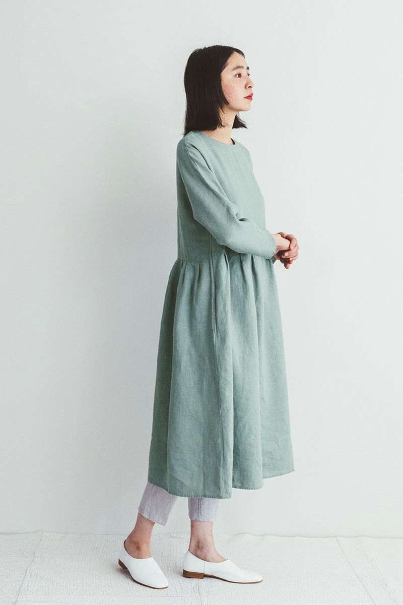 fog linen work フォグリネンワークロハワンピース　クレール LWA527-2425 -1