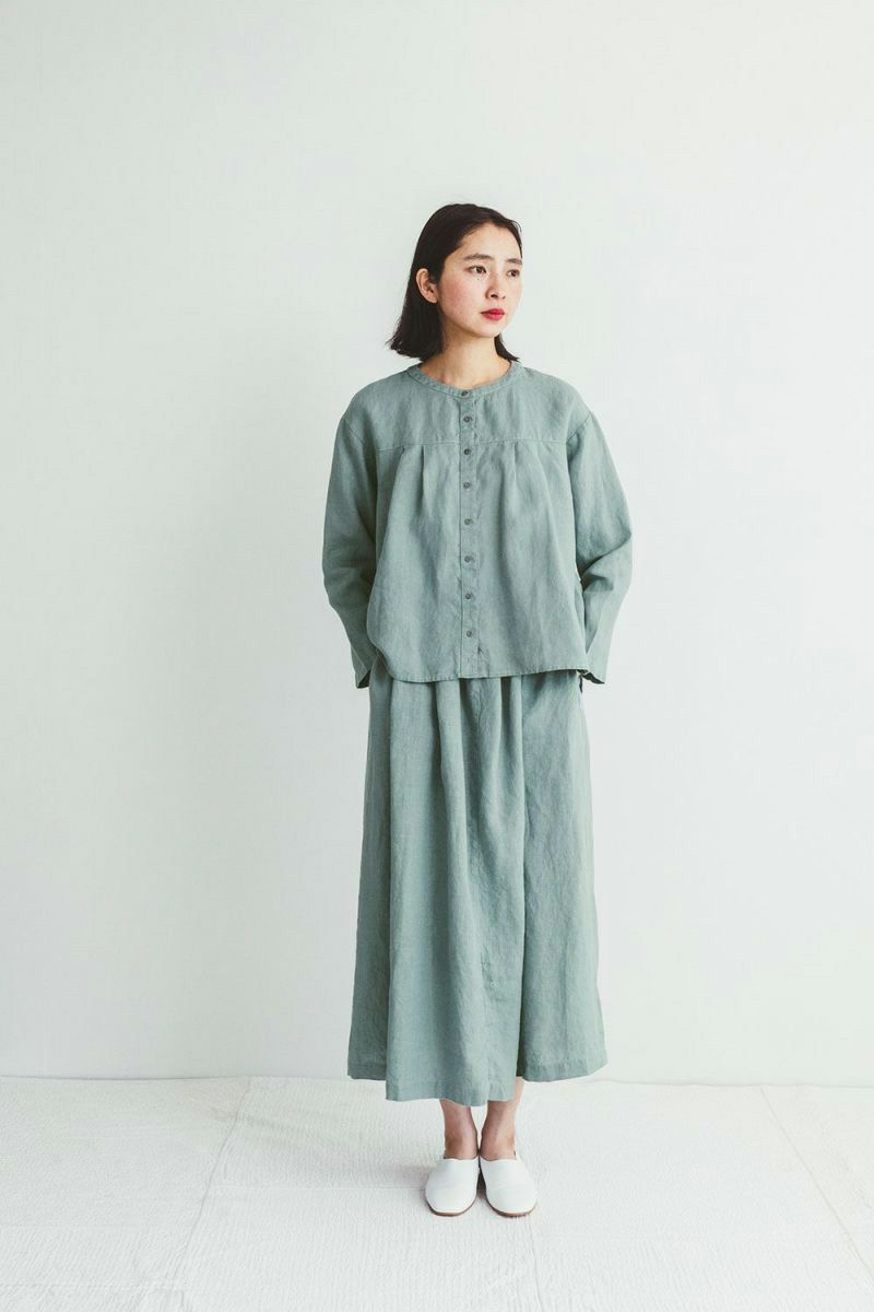 fog linen work フォグリネンワークICHIKA SKIRT CLAIR イチカ スカート クレール LWA569-2425 -1