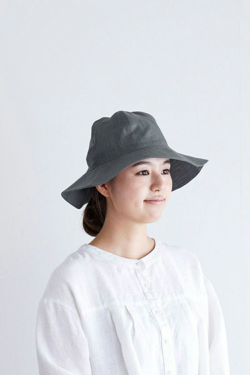 fog linen work フォグリネンワークCREE LINEN HAT ACIER クリー リネンハット アシェ LWE144-93