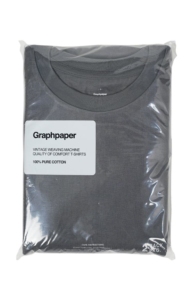 Graphpaper(グラフペーパー)2-Pack Crew Neck Tee ツーパッククルーネックティー GU231-70305B -7