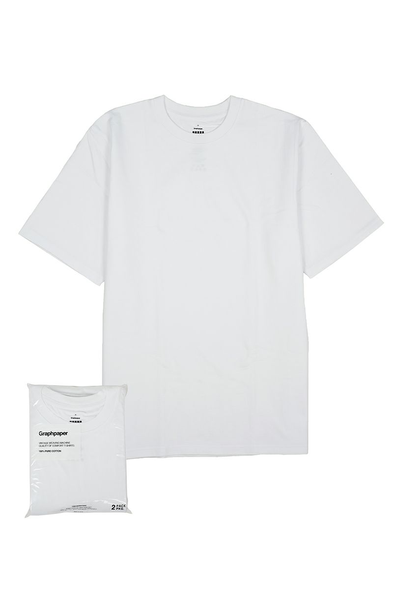 Graphpaper(グラフペーパー)2-Pack Crew Neck Tee ツーパッククルーネックティー GU231-70305B -11