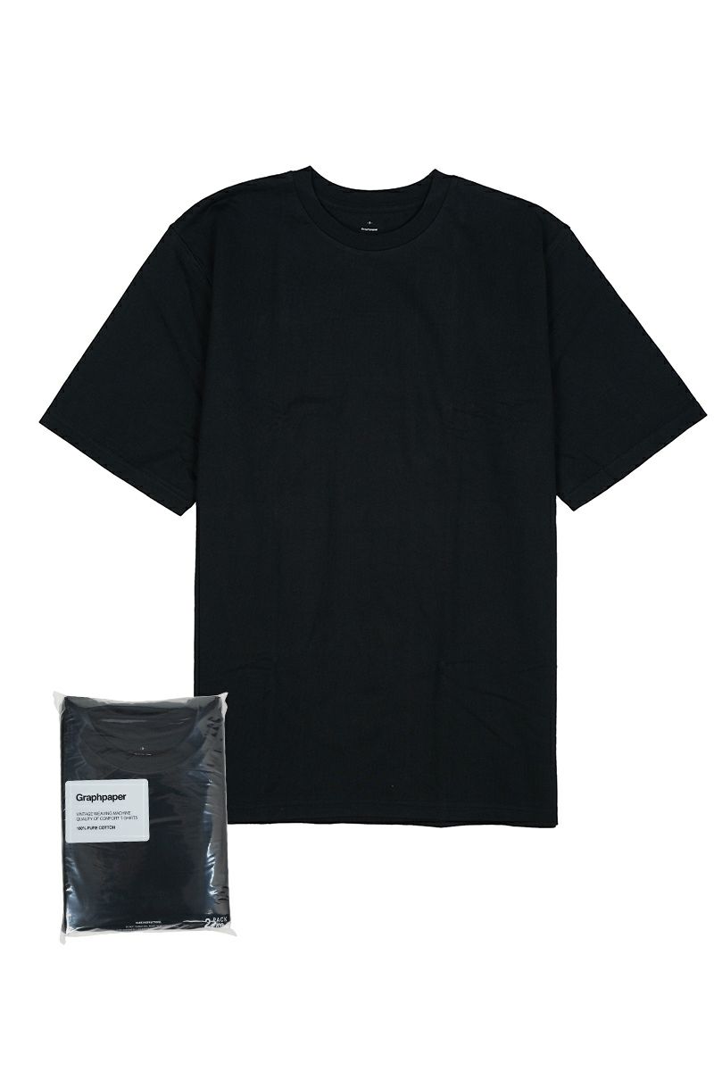 Graphpaper(グラフペーパー)2-Pack Crew Neck Tee ツーパッククルーネックティー GU231-70305B -14
