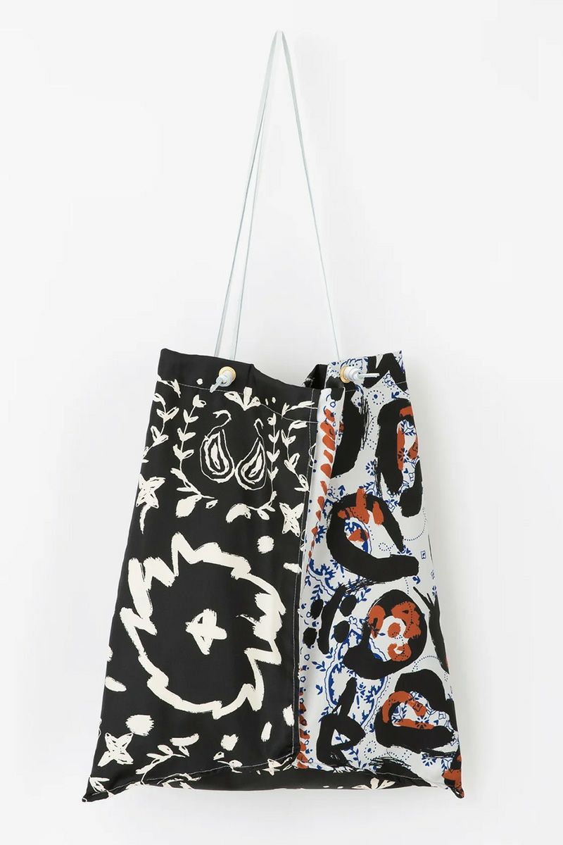 manipuri(マニプリ)＜プリントトートバッグL＞ランダムペイズリーバンダナ 0131252101