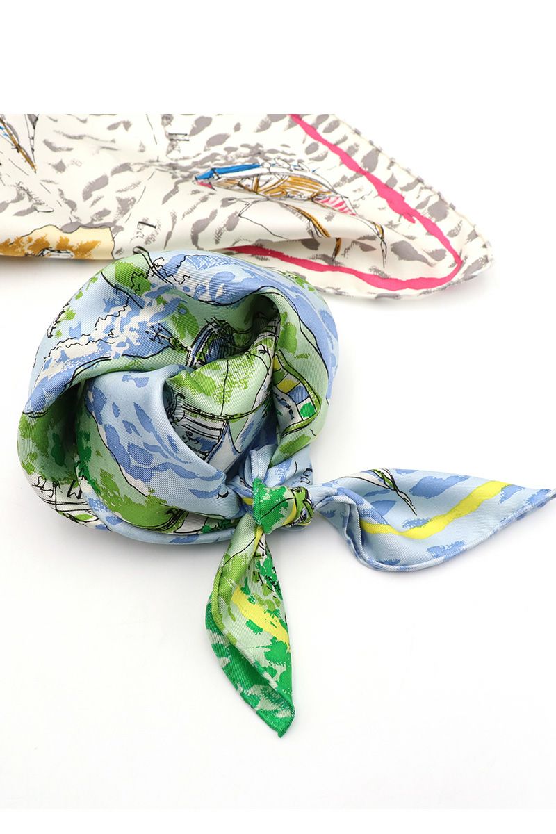 manipuri(マニプリ)＜シルクスカーフ65＞ リゾートマップ 0131330001 -2