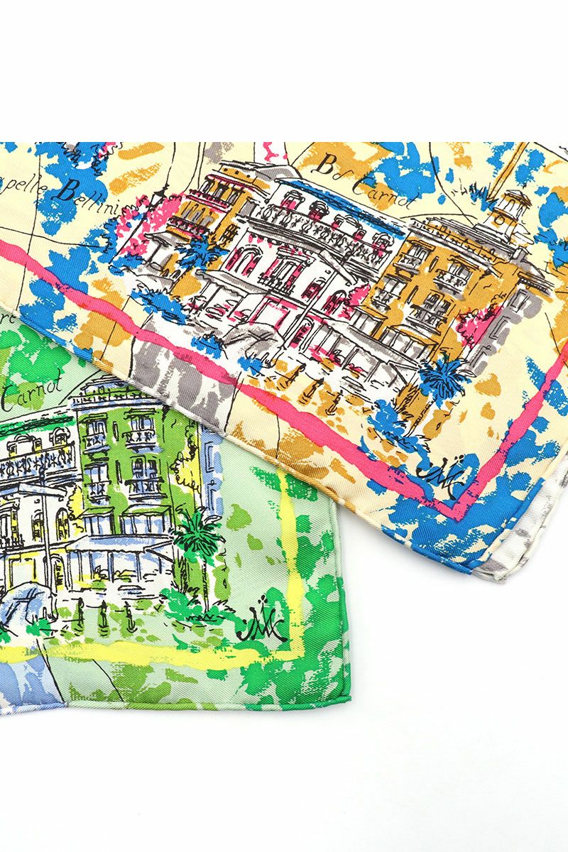 manipuri(マニプリ)＜シルクスカーフ65＞ リゾートマップ 0131330001 -3