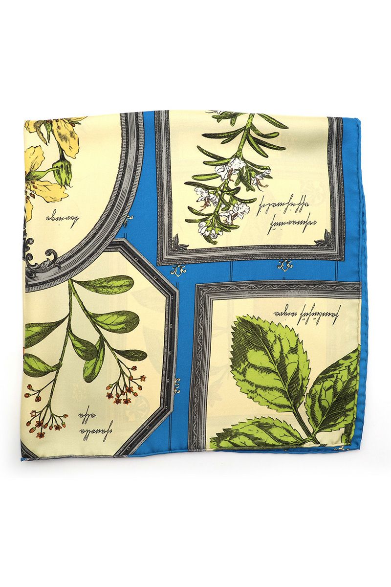 manipuri(マニプリ)＜シルクスカーフ65＞ フレームフラワー 0131330004 -2