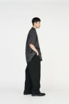 Graphpaper(グラフペーパー)Broad S/S Oversized Band Collar Shirt ブロード半袖バカラーシャツ GM231-50083B -5