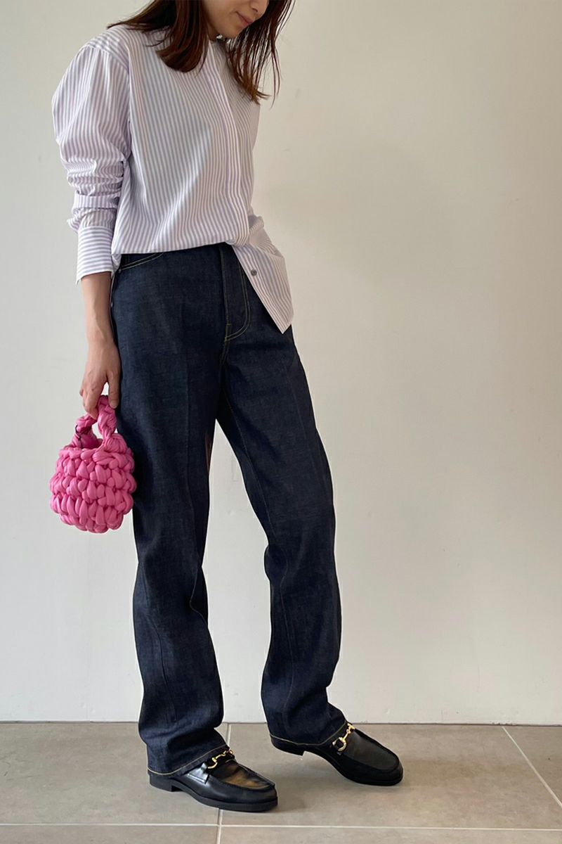 woadblue(ウォードブルー)＜ファッションエディター坪田あさみさんコラボ＞RIGID HIGHRISE（BLUE）ハイライズストレート　WB23310 -10