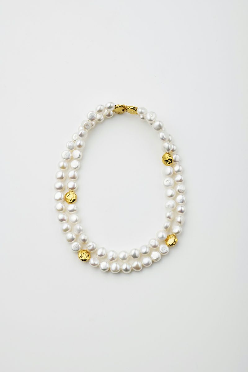 PREEK(プリーク)BAROQUE PEARL DOUBLE NECKLACE バロックパールダブルネックレス BP-35 18826990540