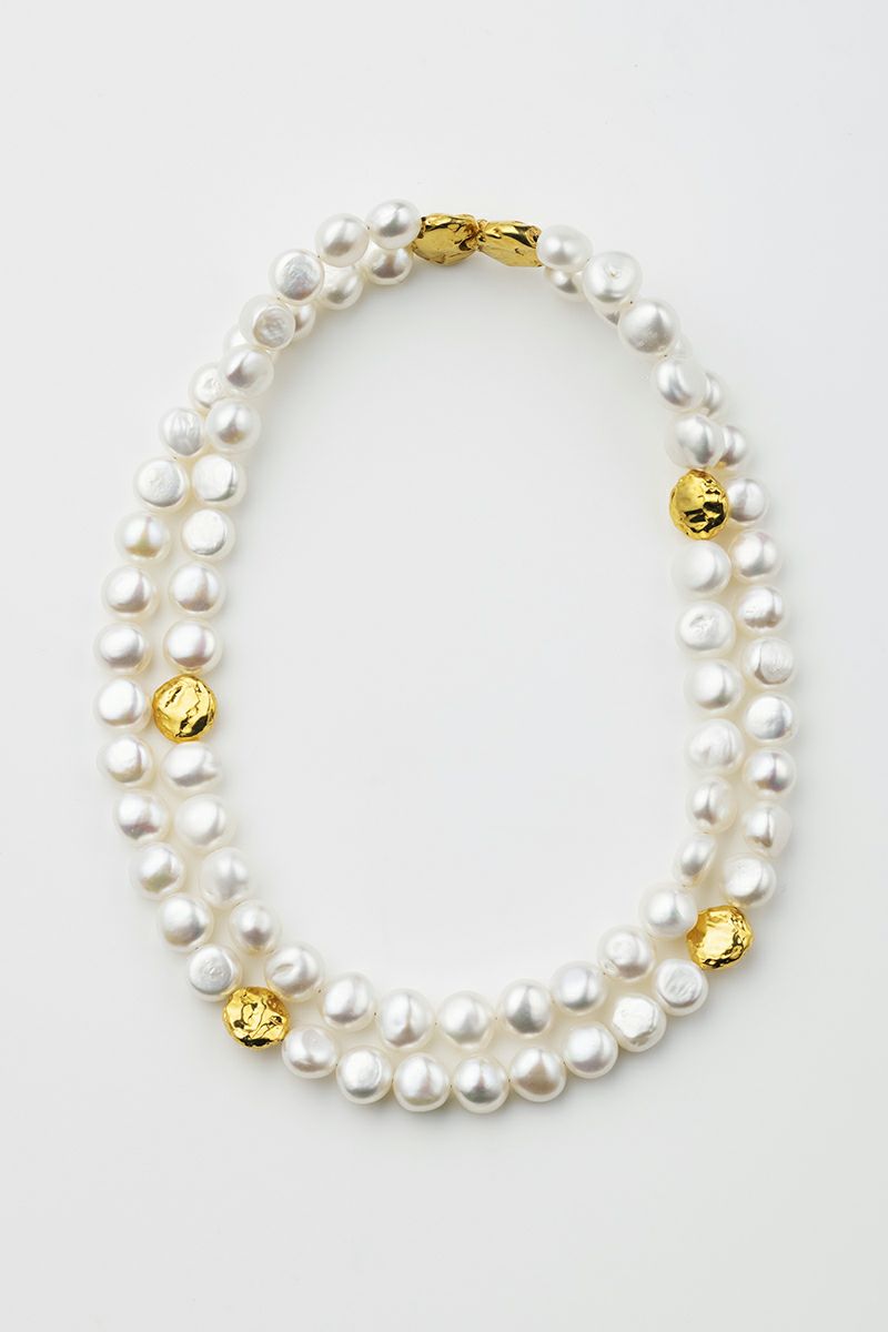 PREEK(プリーク)BAROQUE PEARL DOUBLE NECKLACE バロックパールダブルネックレス BP-35 18826990540 -1
