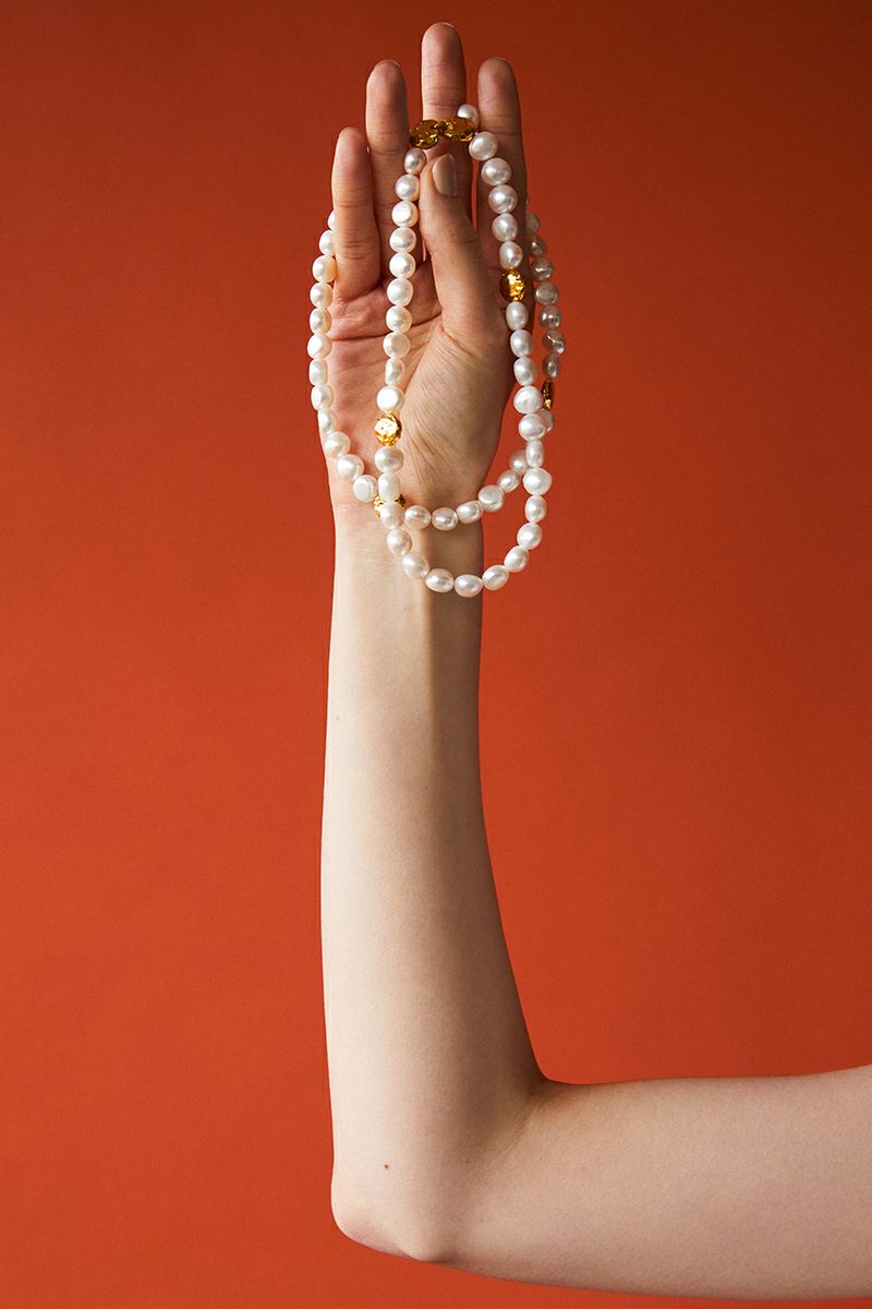 PREEK(プリーク)BAROQUE PEARL DOUBLE NECKLACE バロックパールダブルネックレス BP-35 18826990540 -2