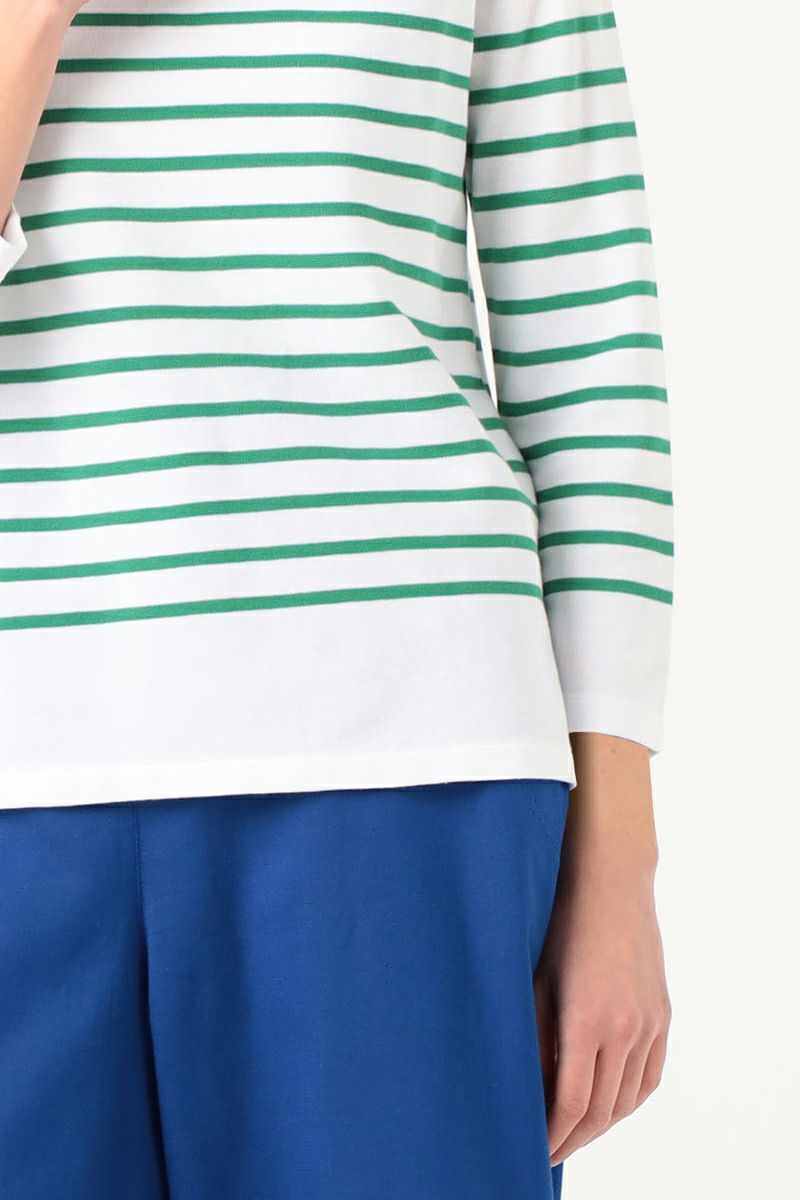 MACPHEE(マカフィー)コットンボーダー ボートネックプルオーバー 12-03-21-03705 -4