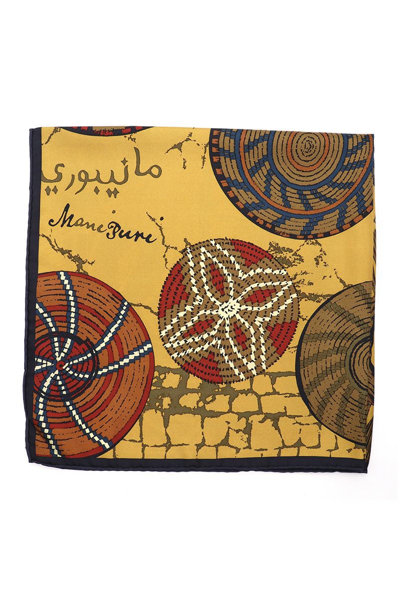 manipuri(マニプリ)＜シルクスカーフ65＞アフリカンバスケット 0131330025 -4