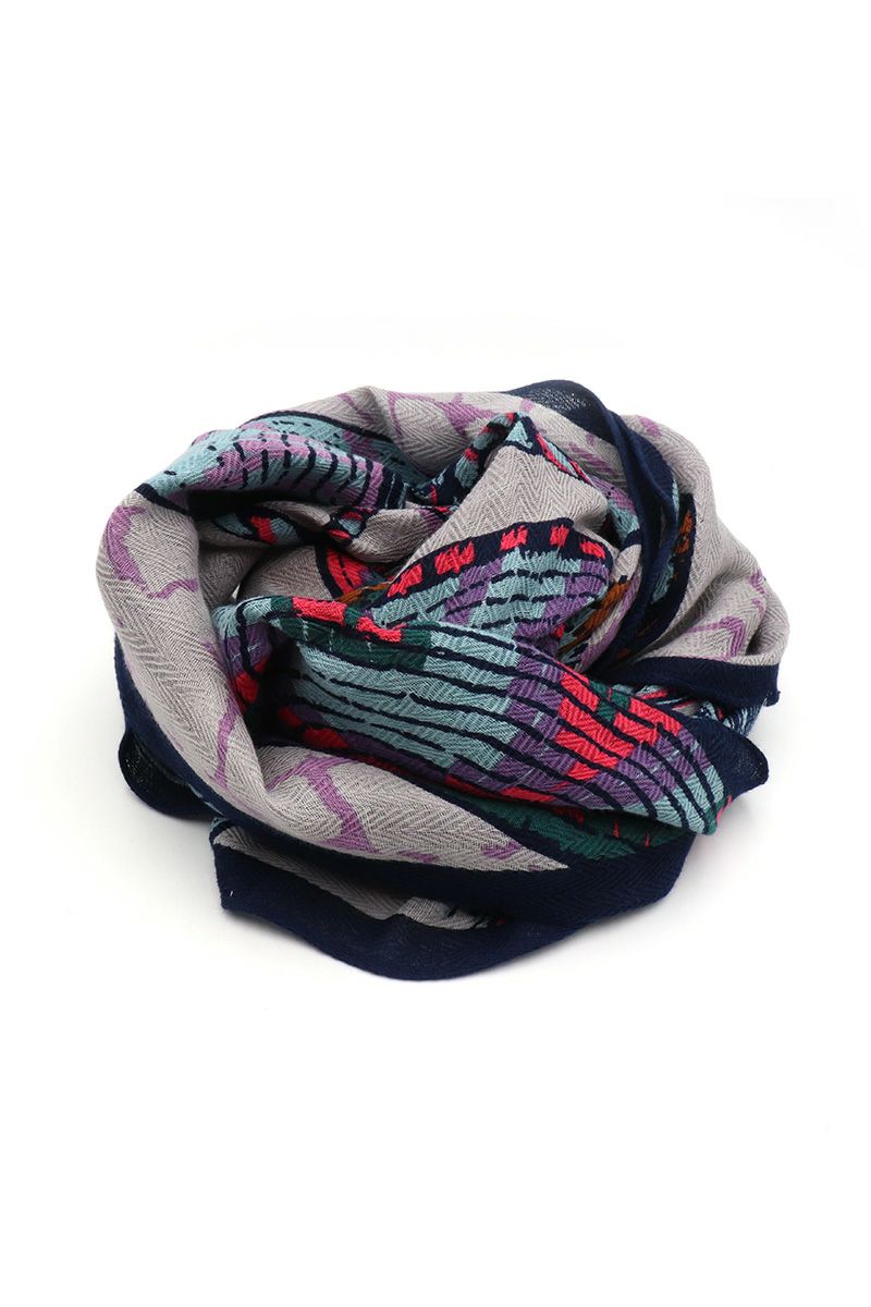 manipuri(マニプリ)＜リネンミックスストール120＞アフリカンバスケット 0131333024 -4