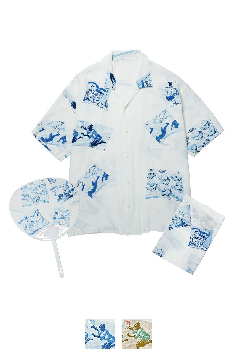 Porter Classic(ポータークラシック)ALOHA SHIRT 阿波踊り (with TENUGUI & UCHIWA) PC-024-2166